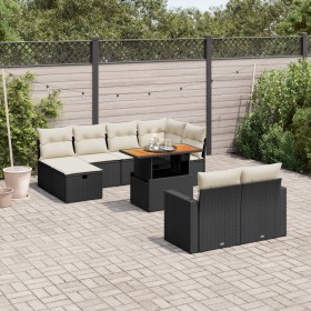 11-teiliges Gartensofa-Set und schwarze synthetische Rattankissen von , Gartensets - Ref: Foro24-3276512, Preis: 657,73 €, Ra...