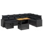 8-piece garden sofa set and black synthetic rattan cushions by , Garden sets - Ref: Foro24-3271447, Price: 565,31 €, Discount: %