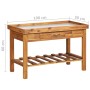 Mesa de cultivo de jardín madera maciza acacia tablero de zinc de vidaXL, Soportes para macetas - Ref: Foro24-46561, Precio: ...