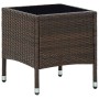 Brown synthetic rattan garden table 40x40x45 cm by vidaXL, Garden tables - Ref: Foro24-45900, Price: 53,97 €, Discount: %