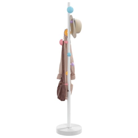 White powder coated iron coat rack 172 cm by , Hat and coat racks - Ref: Foro24-377096, Price: 45,77 €, Discount: %