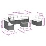 9-teiliges Gartensofa-Set mit beigen synthetischen Rattankissen von , Gartensets - Ref: Foro24-3255911, Preis: 588,40 €, Raba...