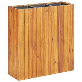 Flowerbed with 3 solid acacia wood planters by vidaXL, Pots and planters - Ref: Foro24-46573, Price: 188,99 €, Discount: %