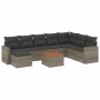 Set de sofás de jardín 10 pzas con cojines ratán sintético gris de , Conjuntos de jardín - Ref: Foro24-3256592, Precio: 576,1...