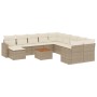 Set de sofás de jardín y cojines 12 pzas ratán sintético beige de , Conjuntos de jardín - Ref: Foro24-3256751, Precio: 894,78...