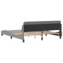 Estructura de cama con cabecero gris claro tela 180x200 cm de , Camas y somieres - Ref: Foro24-373225, Precio: 149,05 €, Desc...