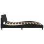 Estructura de cama con cabecero cuero sintético negro 180x200cm de , Camas y somieres - Ref: Foro24-373238, Precio: 180,36 €,...