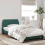 Dark green velvet bed frame with headboard 100x200 cm by , Beds and slatted bases - Ref: Foro24-373135, Price: 116,55 €, Disc...