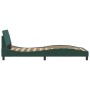 Dark green velvet bed frame with headboard 100x200 cm by , Beds and slatted bases - Ref: Foro24-373135, Price: 116,55 €, Disc...