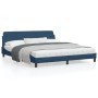 Bed frame with blue fabric headboard 180x200 cm by , Beds and slatted bases - Ref: Foro24-373231, Price: 157,99 €, Discount: %