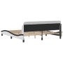 Estructura de cama con cabecero cuero sintético blanco y negro de , Camas y somieres - Ref: Foro24-373244, Precio: 179,67 €, ...