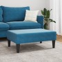 Blue velvet footstool 77x55x31 cm by , Ottomans - Ref: Foro24-379556, Price: 71,99 €, Discount: %