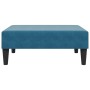 Blue velvet footstool 77x55x31 cm by , Ottomans - Ref: Foro24-379556, Price: 71,99 €, Discount: %