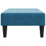 Blue velvet footstool 77x55x31 cm by , Ottomans - Ref: Foro24-379556, Price: 71,99 €, Discount: %