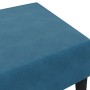 Blue velvet footstool 77x55x31 cm by , Ottomans - Ref: Foro24-379556, Price: 71,99 €, Discount: %