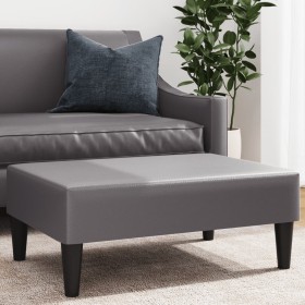 Gray synthetic leather footstool 77x55x31 cm by , Ottomans - Ref: Foro24-379563, Price: 61,99 €, Discount: %