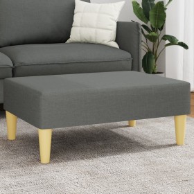 Dark gray fabric footstool 77x55x31 cm by , Ottomans - Ref: Foro24-379554, Price: 62,97 €, Discount: %