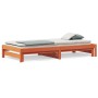 Sofá cama nido madera maciza de pino marrón cera 90x190 cm de , Camas y somieres - Ref: Foro24-844404, Precio: 126,76 €, Desc...