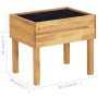 Raised planter made of solid acacia wood 50x40x45 cm by vidaXL, Pots and planters - Ref: Foro24-46585, Price: 55,50 €, Discou...