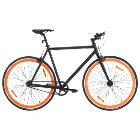 Black and orange fixed gear bike 700c 59 cm by , bikes - Ref: Foro24-92254, Price: 263,99 €, Discount: %