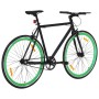 Black and green fixed gear bike 700c 55 cm by , bikes - Ref: Foro24-92256, Price: 254,99 €, Discount: %