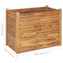 Solid acacia wood flowerbed 110x60x84 cm by vidaXL, Pots and planters - Ref: Foro24-46579, Price: 237,91 €, Discount: %