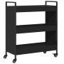 Black engineered wood kitchen cart 70x30x82 cm by , Kitchen and dining carts - Ref: Foro24-842316, Price: 65,87 €, Discount: %