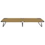 Taupe steel folding lounger by vidaXL, Loungers - Ref: Foro24-47758, Price: 70,16 €, Discount: %