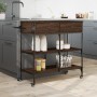 Oak brown engineered wood kitchen cart 105x42x95 cm by , Kitchen and dining carts - Ref: Foro24-842380, Price: 125,39 €, Disc...