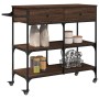 Oak brown engineered wood kitchen cart 105x42x95 cm by , Kitchen and dining carts - Ref: Foro24-842380, Price: 125,39 €, Disc...