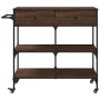 Oak brown engineered wood kitchen cart 105x42x95 cm by , Kitchen and dining carts - Ref: Foro24-842380, Price: 125,39 €, Disc...