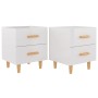 Nightstands 2 units glossy white 40x35x47.5 cm by vidaXL, Nightstands - Ref: Foro24-811983, Price: 60,99 €, Discount: %