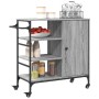 Sonoma gray wood kitchen cart 87.5x38.5x84.5 cm by , Kitchen and dining carts - Ref: Foro24-842389, Price: 120,32 €, Discount: %