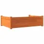 Dog bed solid wax brown pine wood 95.5x65.5x28 cm by , Beds for dogs - Ref: Foro24-844465, Price: 80,74 €, Discount: %