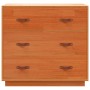 Aparador de madera maciza de pino marrón cera 80x40x75 cm de , Aparadores - Ref: Foro24-844471, Precio: 127,46 €, Descuento: %