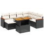 8-piece garden sofa set and black synthetic rattan cushions by , Garden sets - Ref: Foro24-3273191, Price: 526,02 €, Discount: %