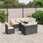 8-piece garden sofa set and black synthetic rattan cushions by , Garden sets - Ref: Foro24-3274052, Price: 657,80 €, Discount: %