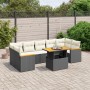 8-teiliges Gartensofa-Set und schwarze synthetische Rattankissen von , Gartensets - Ref: Foro24-3272988, Preis: 566,51 €, Rab...