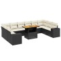 11-teiliges Gartensofa-Set und schwarze synthetische Rattankissen von , Gartensets - Ref: Foro24-3272806, Preis: 769,87 €, Ra...