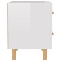 Mesitas de noche 2 unidades blanco brillante 40x35x47,5 cm de vidaXL, Mesitas de noche - Ref: Foro24-811983, Precio: 82,06 €,...