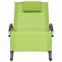 Lounger with green textilene pillow by vidaXL, Loungers - Ref: Foro24-47791, Price: 72,99 €, Discount: %