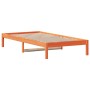 Sofá cama de madera maciza de pino marrón cera 80x200 cm de , Camas y somieres - Ref: Foro24-844406, Precio: 84,53 €, Descuen...