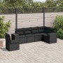 6-teiliges Gartensofa-Set und schwarze synthetische Rattankissen von , Gartensets - Ref: Foro24-3254962, Preis: 453,76 €, Rab...