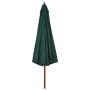 Sombrilla de jardín con palo de madera verde 330 cm de vidaXL, Sombrillas - Ref: Foro24-47213, Precio: 130,22 €, Descuento: %