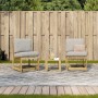 Garden furniture set 3 pieces impregnated pine wood by , Garden chairs - Ref: Foro24-832624, Price: 90,42 €, Discount: %