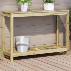 Plantagentisch mit Ablage aus imprägniertem Kiefernholz, 108 x 35 x 75 cm von , Topfständer - Ref: Foro24-832396, Preis: 77,1...