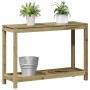 Mesa plantación con estante madera pino impregnada 108x35x75 cm de , Soportes para macetas - Ref: Foro24-832396, Precio: 77,0...