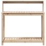 Mesa de plantación con estantes madera pino 108x50x109,5 cm de , Soportes para macetas - Ref: Foro24-832412, Precio: 80,99 €,...