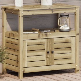 Plantation table with impregnated wood shelves 82.5x45x81 cm by , Pot stands - Ref: Foro24-832431, Price: 146,39 €, Discount: %