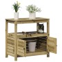 Plantagentisch mit imprägnierten Holzregalen 82,5 x 45 x 81 cm von , Topfständer - Ref: Foro24-832431, Preis: 146,72 €, Rabat...